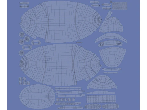 Navio de desenho animado Modelo 3D