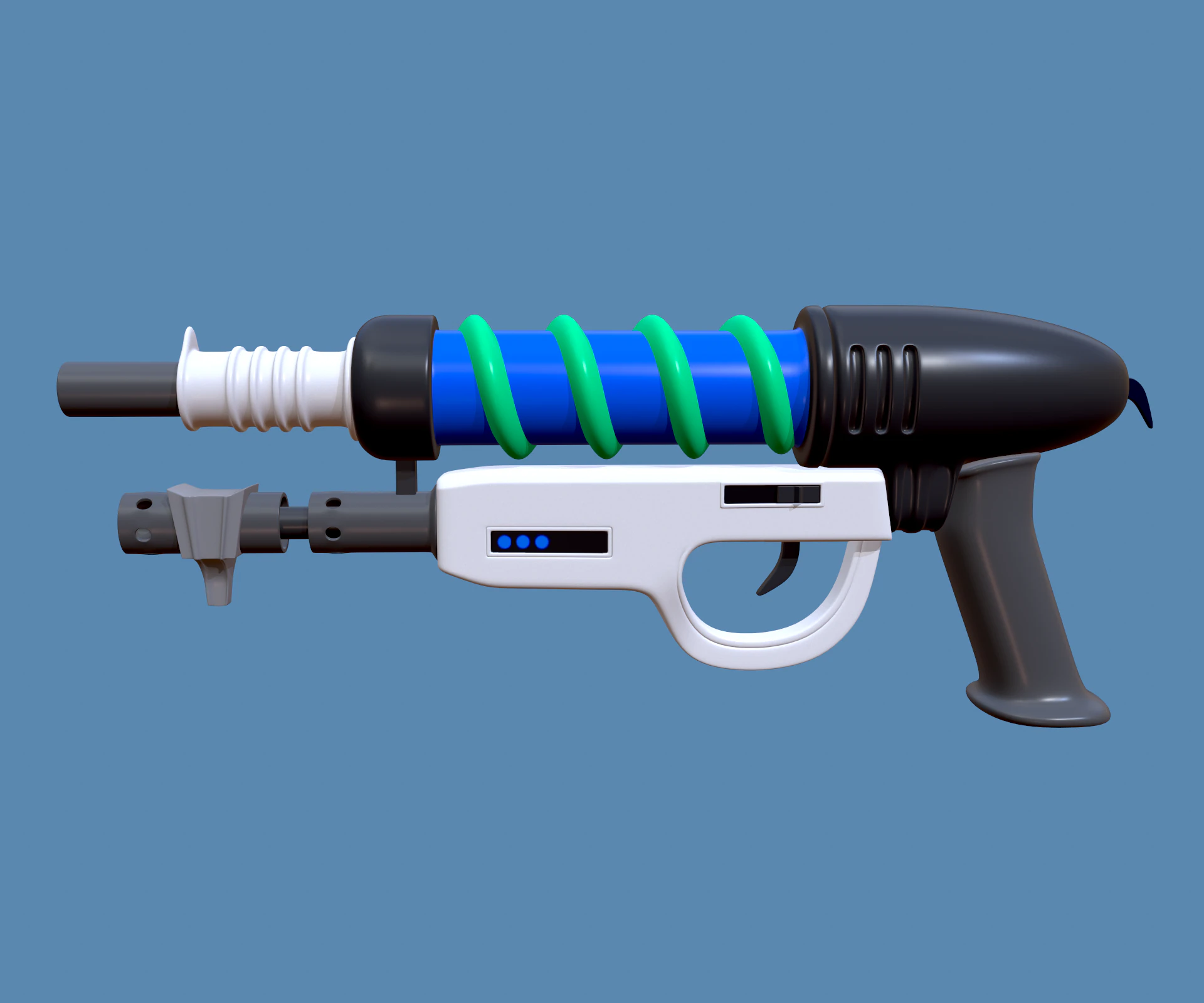 Cartoon blaster 3D Model .c4d .max .obj .3ds .fbx .stl .blend 