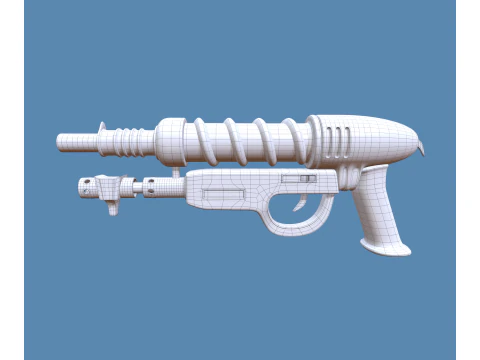 Realistic Blaster 3D Model