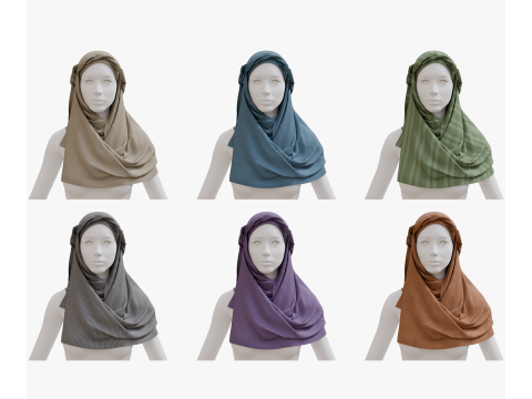 Arabian scarf 3D Model