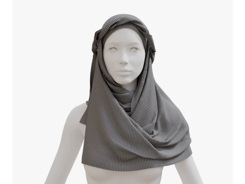 아라비안 스카프 3D 모델