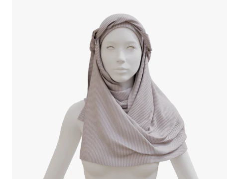 아라비안 스카프 3D 모델