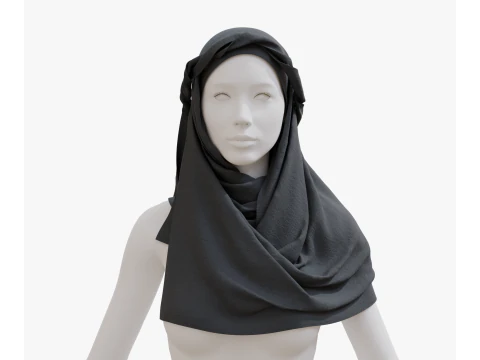 아라비안 스카프 3D 모델