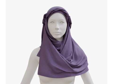 아라비안 스카프 3D 모델