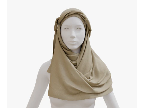 아라비안 스카프 3D 모델