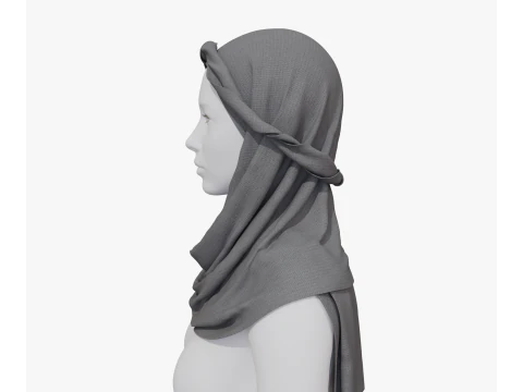 Long arabian scarf 3D Model