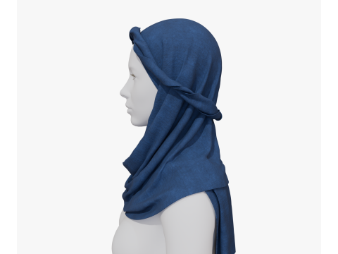 Long arabian scarf 3D 모델