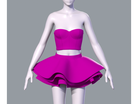 Barbie dress Modelo 3D