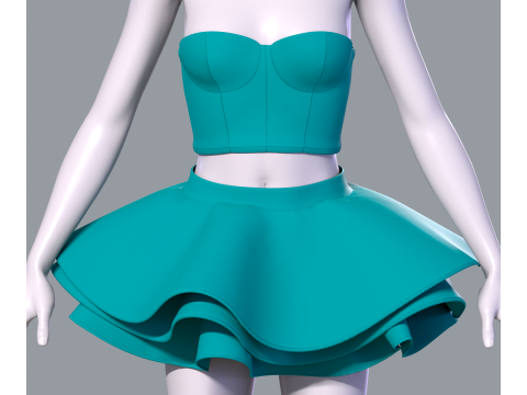 Barbie dress 3D मॉडल