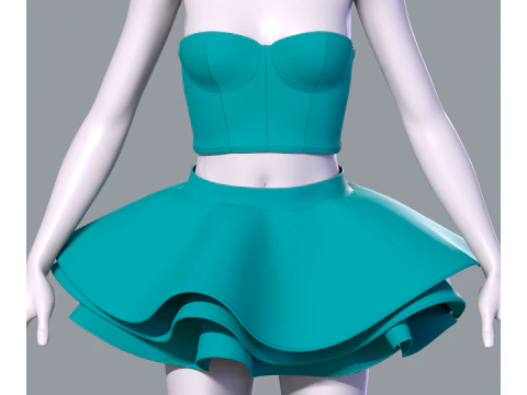 Barbie dress 3D Model
