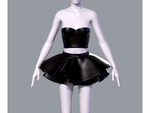 Barbie dress 3D मॉडल