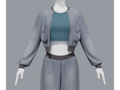 Aladdin women sports costume 3D 모델