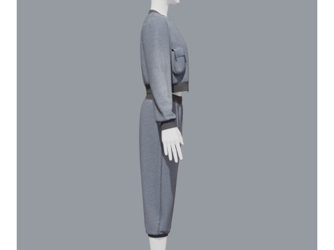 Aladdin women sports costume 3D 모델