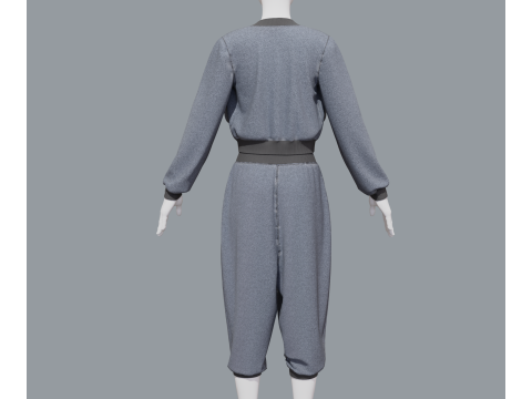 Aladdin women sports costume 3D 모델