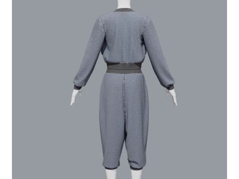 Aladdin women sports costume 3D Model