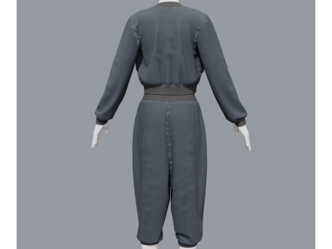 Aladdin women sports costume 3D 모델