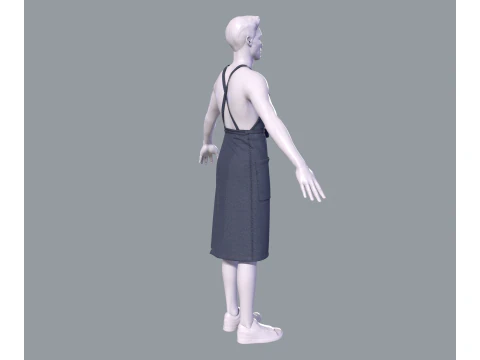 Mens apron 3D Model