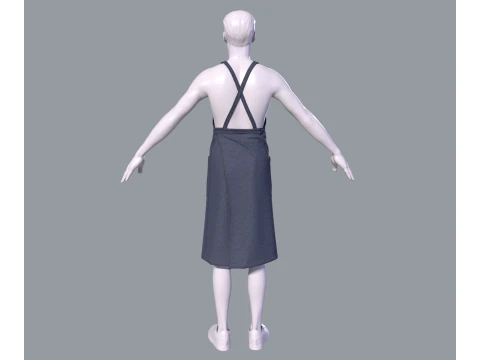 Mens apron 3D Model
