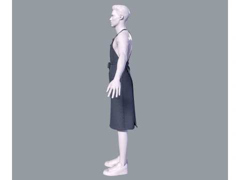 Mens apron 3D Model