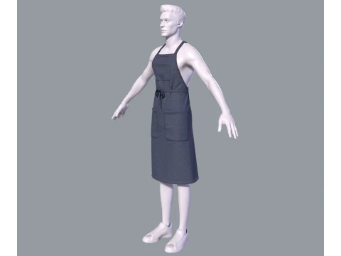 Mens apron 3D Model