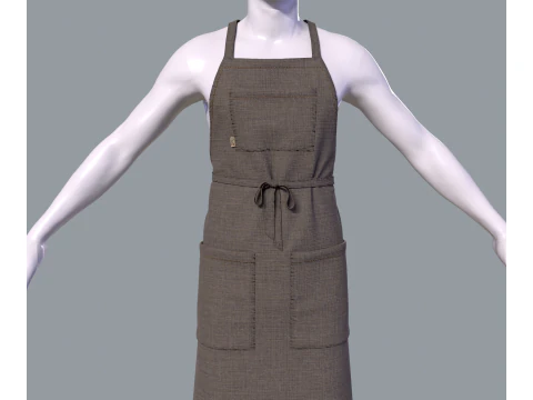 Mens apron 3D Model