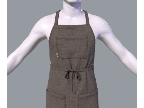 Mens apron 3D Model