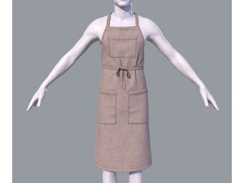 Mens apron 3D Model