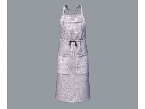 Mens apron 3D मॉडल