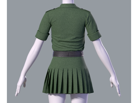 Womens casual outfit 3D Model