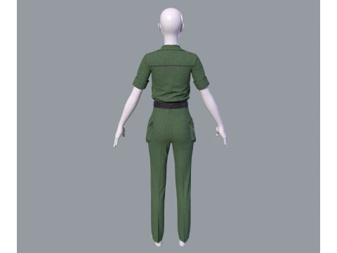 Womens Casual Outfit 2 3D Model