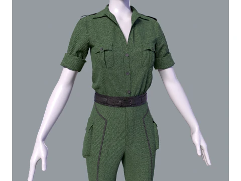 Womens Casual Outfit 2 3D Model