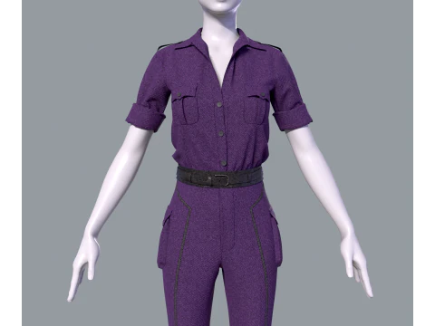 Womens Casual Outfit 2 3D Model