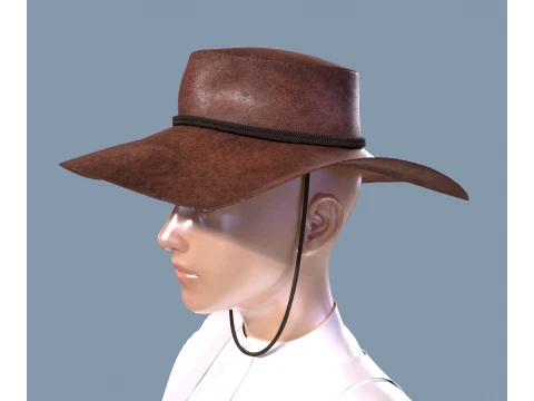 Western hat stetson 3D Model