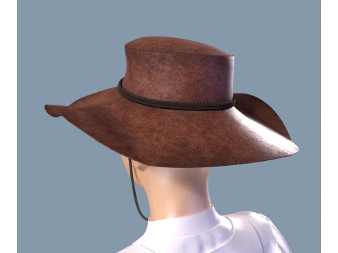 Western hat stetson 3D Model