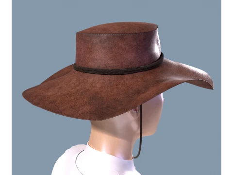 Western hat stetson 3D Model