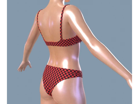 Womens sweasuit and underwear 3D Model