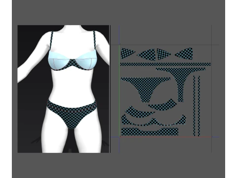 Womens sweasuit and underwear 3D Model