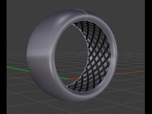 anello della griglia Modello 3D