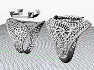 caduceous ring Modello di stampa 3D