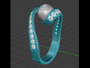 Pearl ring 3D Baskı Modeli
