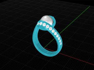 Pearl ring 3D Baskı Modeli