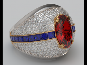 Pave ring 3D Принт Модель