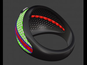 Pave ring 3D 프린트 모델