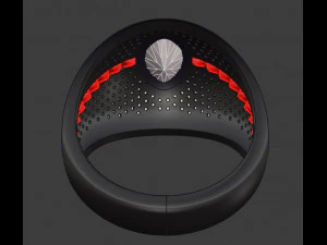 Pave ring 3D Print Model