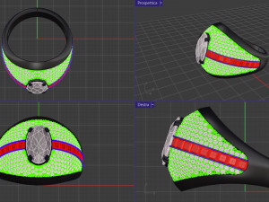 Pave ring 3D 프린트 모델