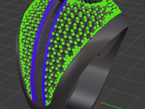 Pave ring 3D 프린트 모델