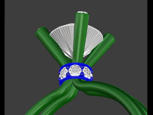 solitaire ring 3D Print Model