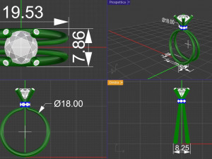 solitaire ring 3D प्रिंट मॉडल