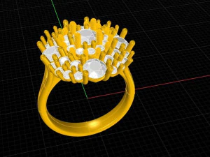 Basket ring 3D Print Model