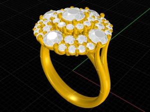 Basket ring 3D Print Model
